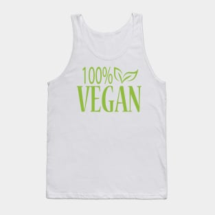 100% Vegan Design Tank Top